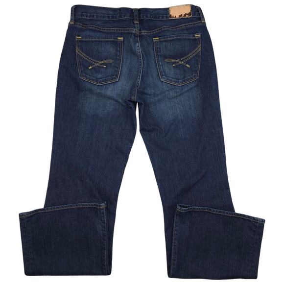 New York Company Jeans Womens 10 Petite Blue Flare Raider Mid Rise Medium Wash - Picture 9 of 13